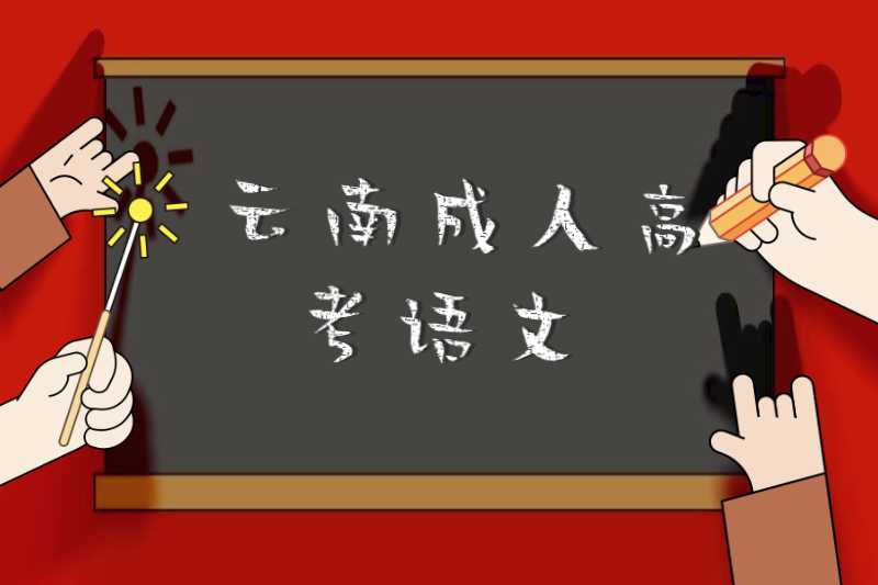 云南成人高考語(yǔ)文