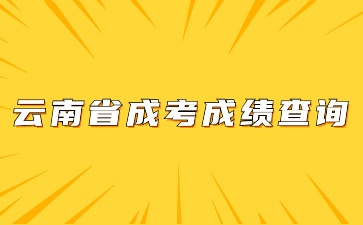 云南省成考成績(jī)查詢?nèi)肟谶M(jìn)入方法