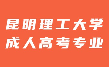 2024年昆明理工大學(xué)成人高考有哪些報考專業(yè)？