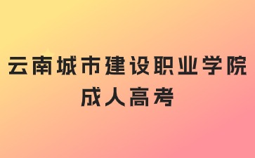 2024年云南城市建設(shè)職業(yè)學(xué)院成考考試時(shí)間安排